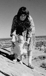 Baby Azaria and Lindy Chamberlain.