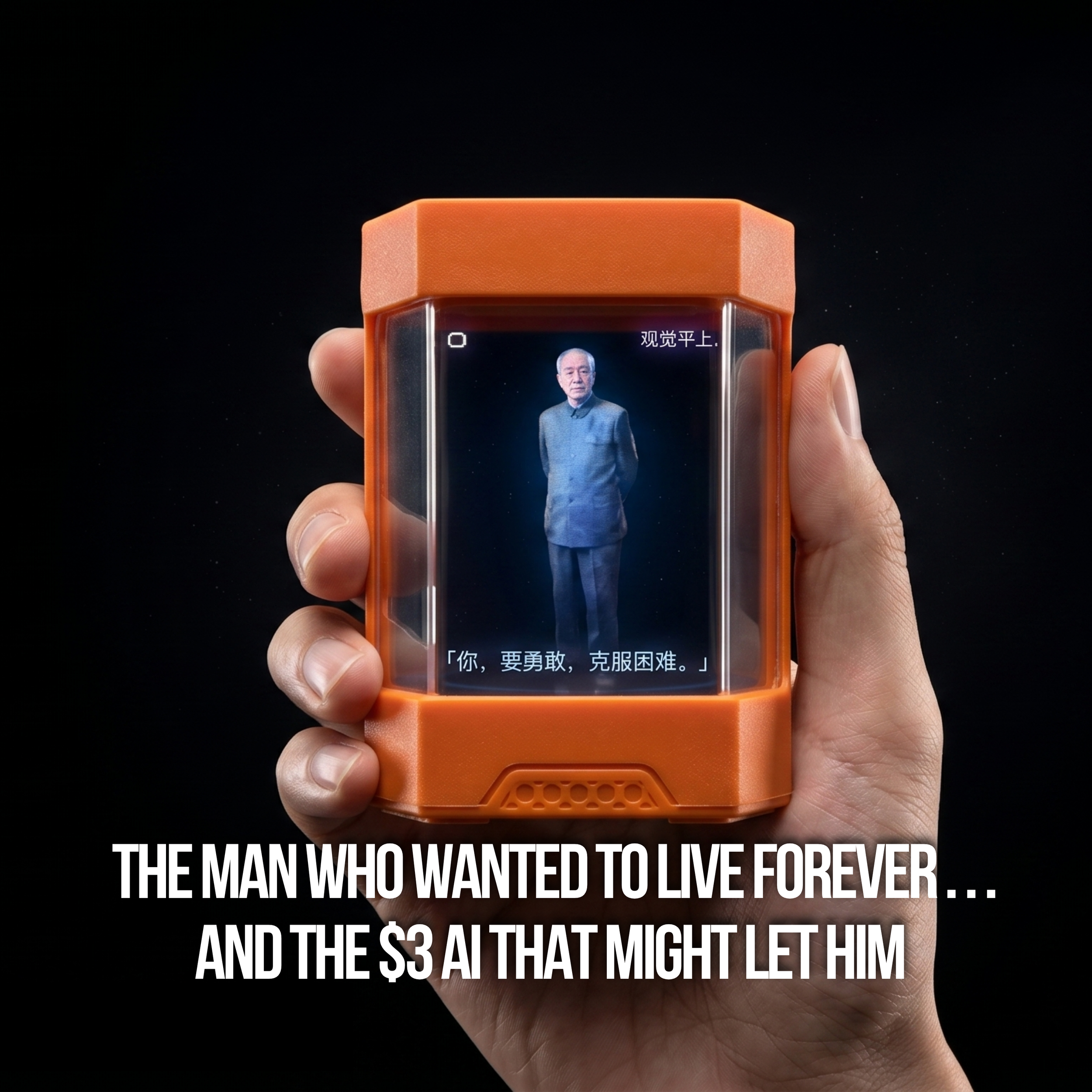 The Man Who Wanted to Live Forever . . . And&nbsp;The $3 AI That Might Let Him&nbsp;
