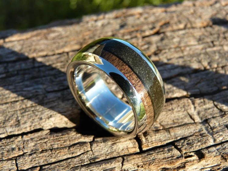 Sterling Silver, Grey Wacky &amp; Black Maire