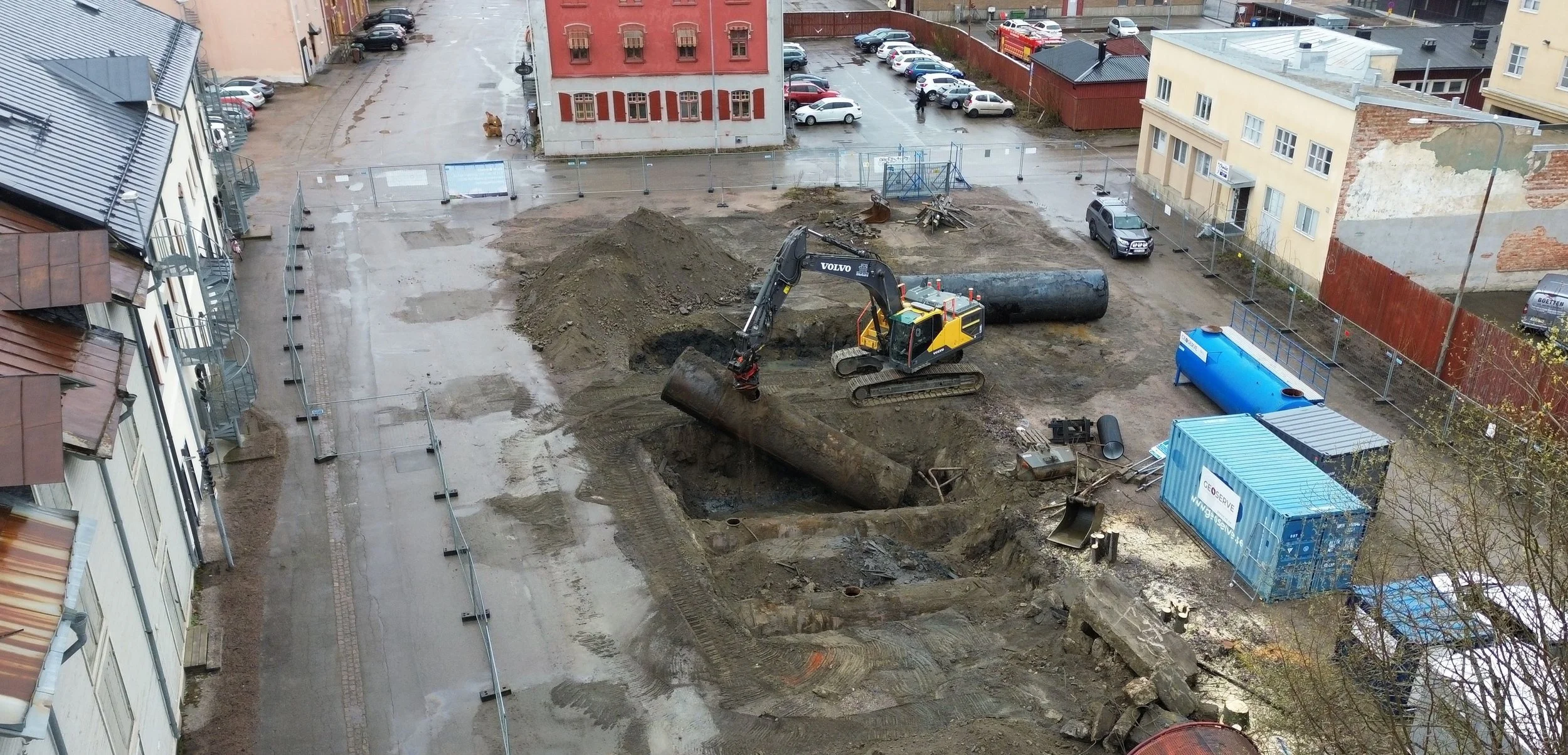 Sanering av oljedepå i Gävle