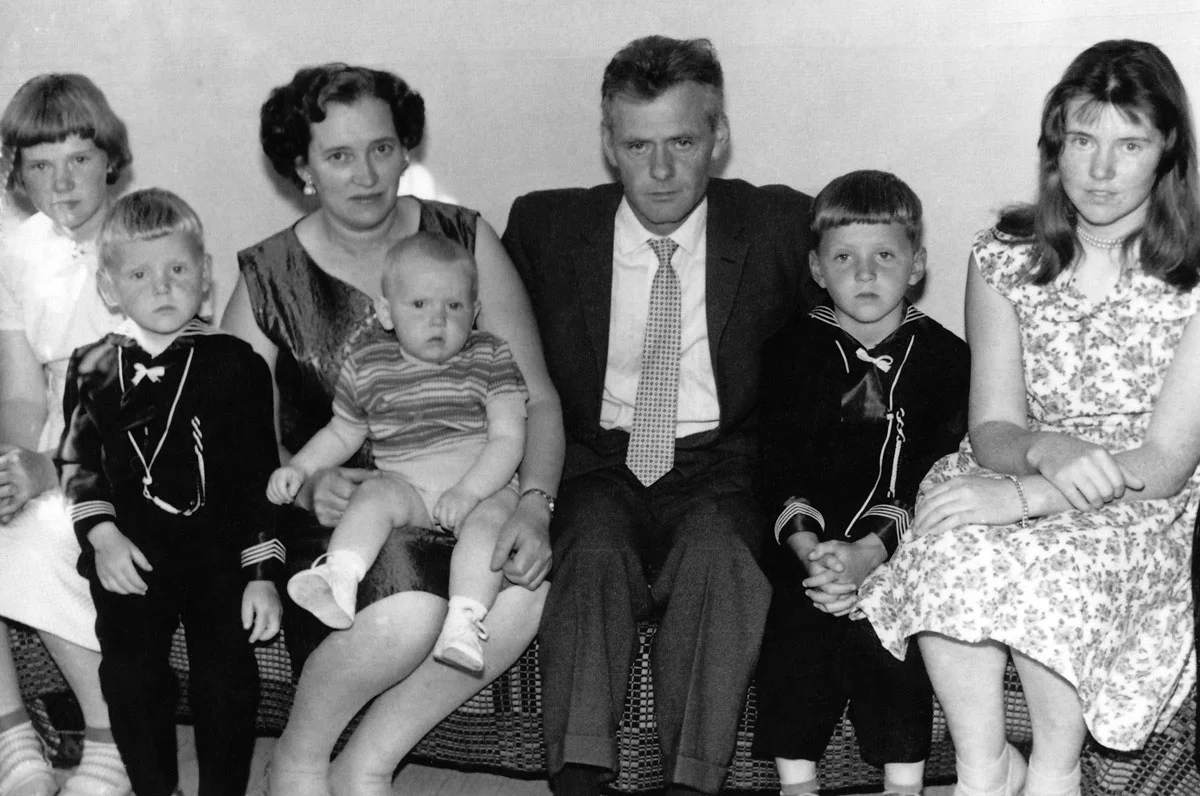 Hveratúnsfjölskyldan 1960 (mynd: Matthías Frímannsson)