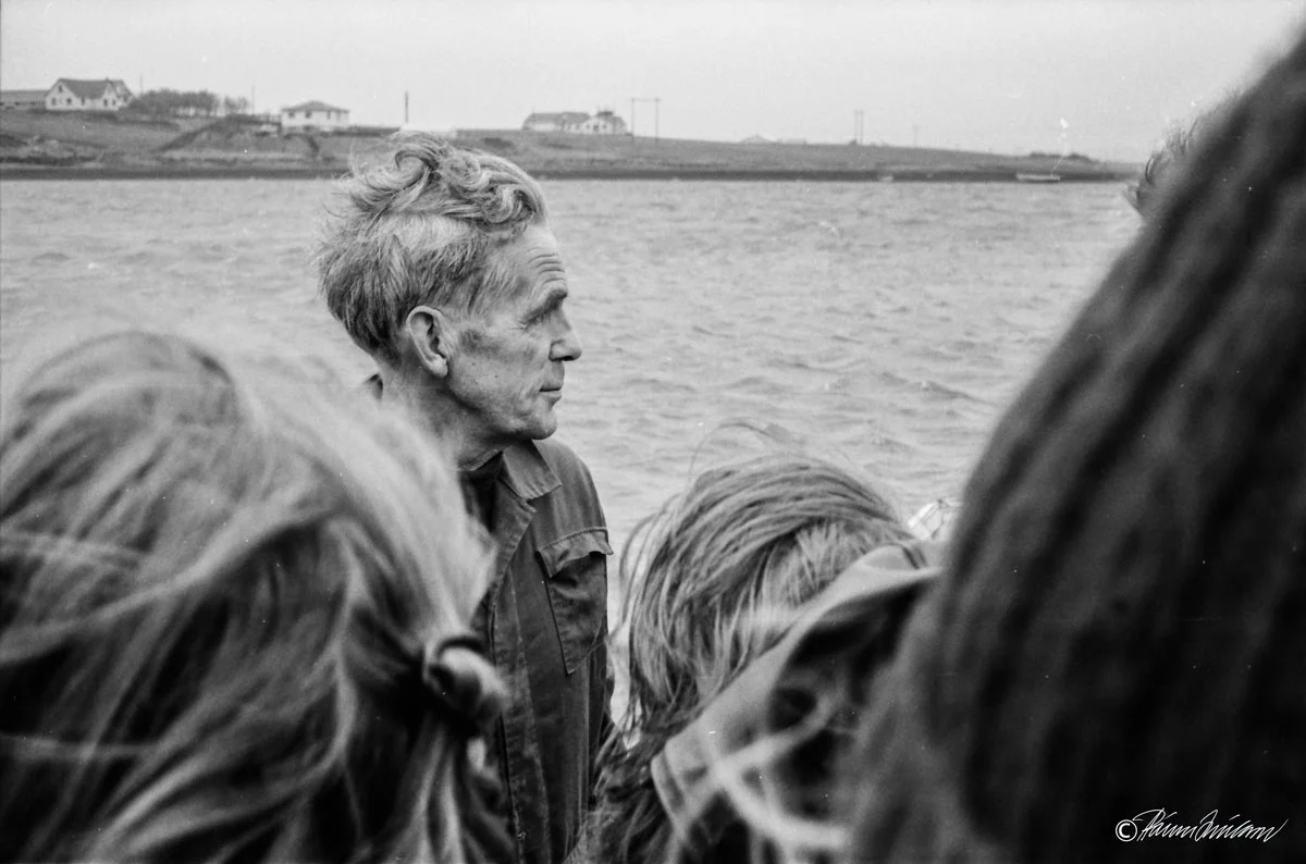Vettvangsferð 1980. Einar Tómasson (1912-1988) í Auðsholti. (mynd pms)