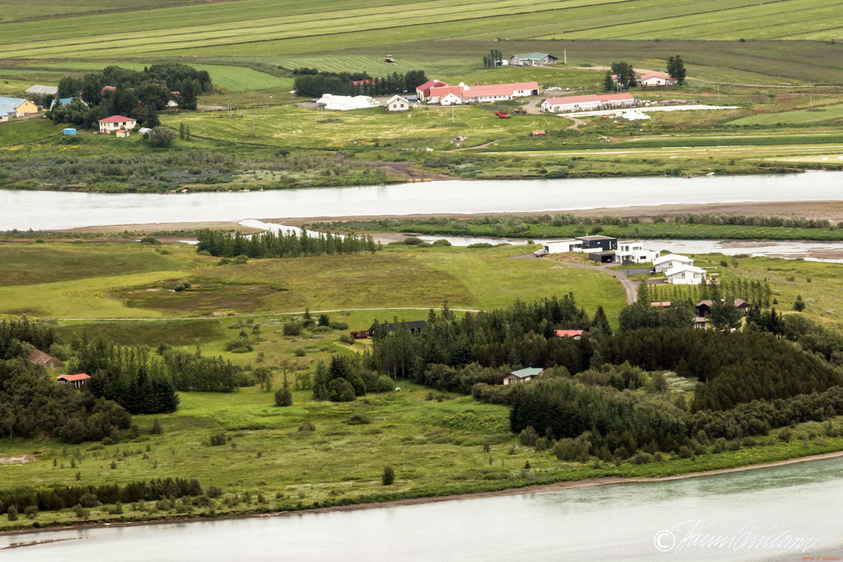 Séð yfir Austurbyggð í Laugarási og Auðsholt, af Vörðufelli 2016 (mynd pms)