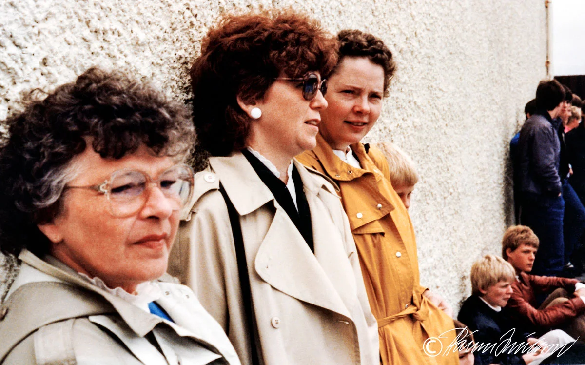 17. júní 1983 F.v. Jóna, Karítas Óskarsdóttir, Renata Vilhjálmsdóttir, Ari Konráðsson, Sigurður Ólafur Ingvarsson (Mynd pms)
