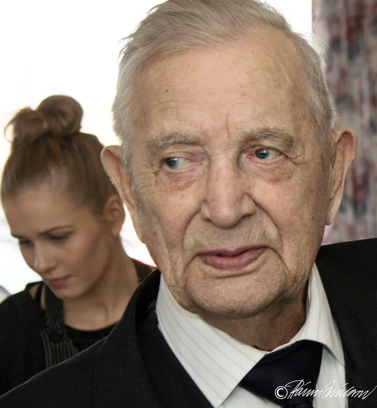 Guðmundur á Lindarbrekku fagna aldarafmæli 2015 (mynd PMS)