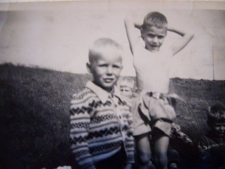 Ágúst nær og Jón fjær, sumarið 1957 (mynd frá Ágústi)
