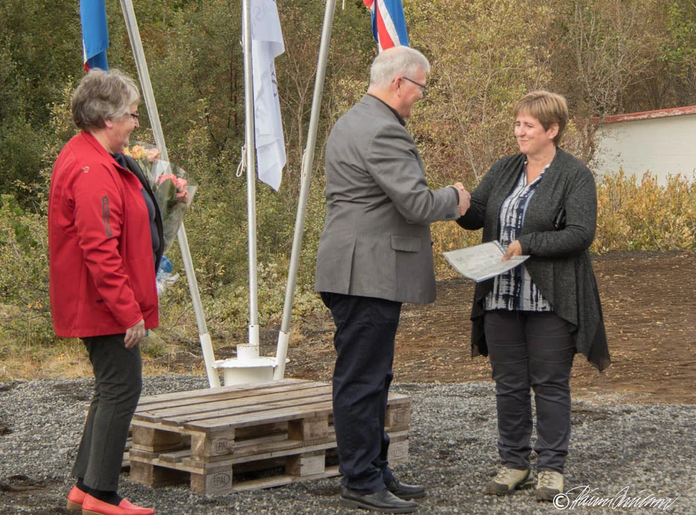 Skiltin afhent