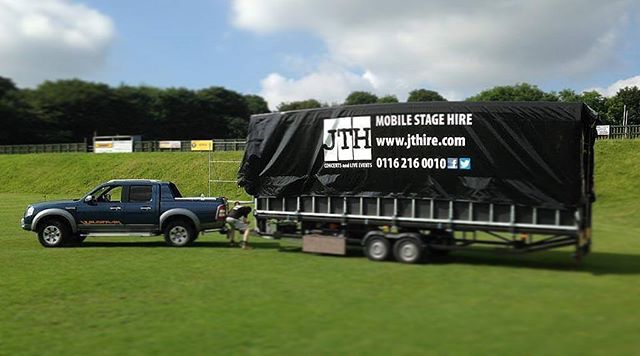 Our Mobile Stage was out in Mansfield's Debdale Park yesterday #ford #ranger #fordranger #gloriousday #mobilestage #stagehire #events #jthire