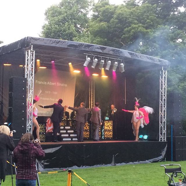 The Rat Pack at Shugborough Hall #stagehire #mobilestage #leicester #hk #hkcontour #linearray #livesound #theratpack