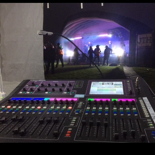 Picture from a while back playing with the Allen &amp; Heath GLD-80 digital mixer #allenandheath #allenandheathgld80 #gld80 #mixer #digital #pahire #events #stagehire #soundsystemrental #jthire