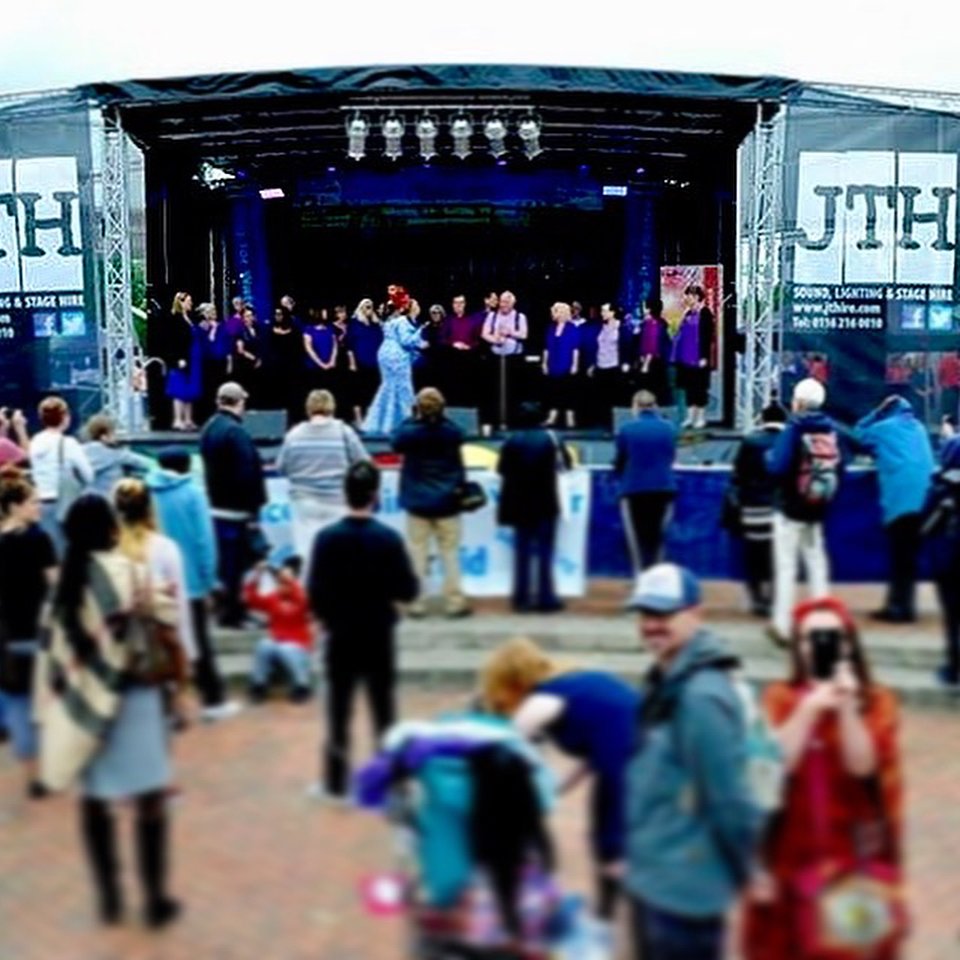 We thoroughly enjoyed last weekend, providing both stages and PA for Leicester Riverside Festival @leicesterfest - And a big thank you to @printleicester for our new mesh banners to go either side of our mobile stage - which makes it look even more i