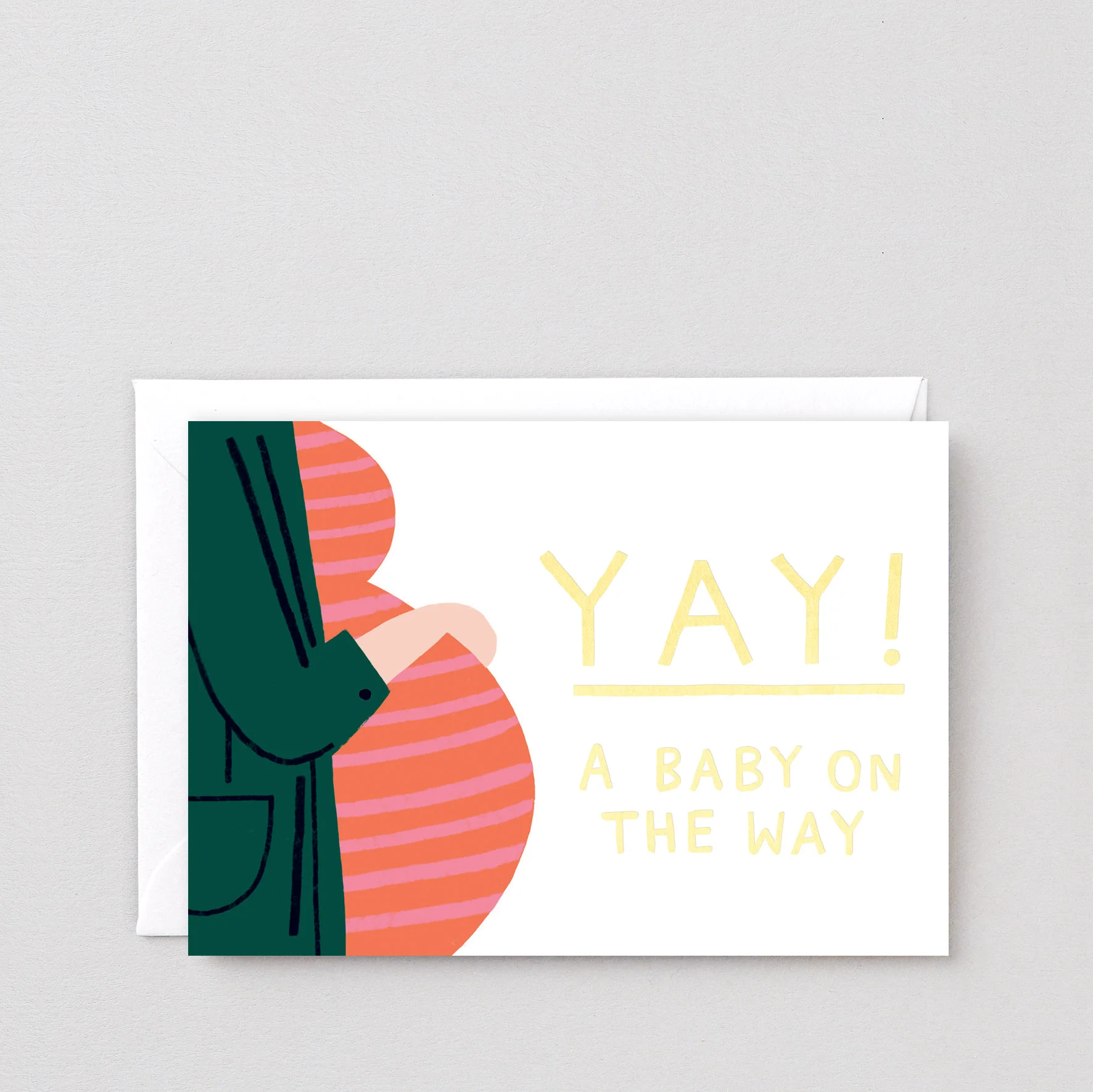 Baby On The Way Greeting Card — Wrap