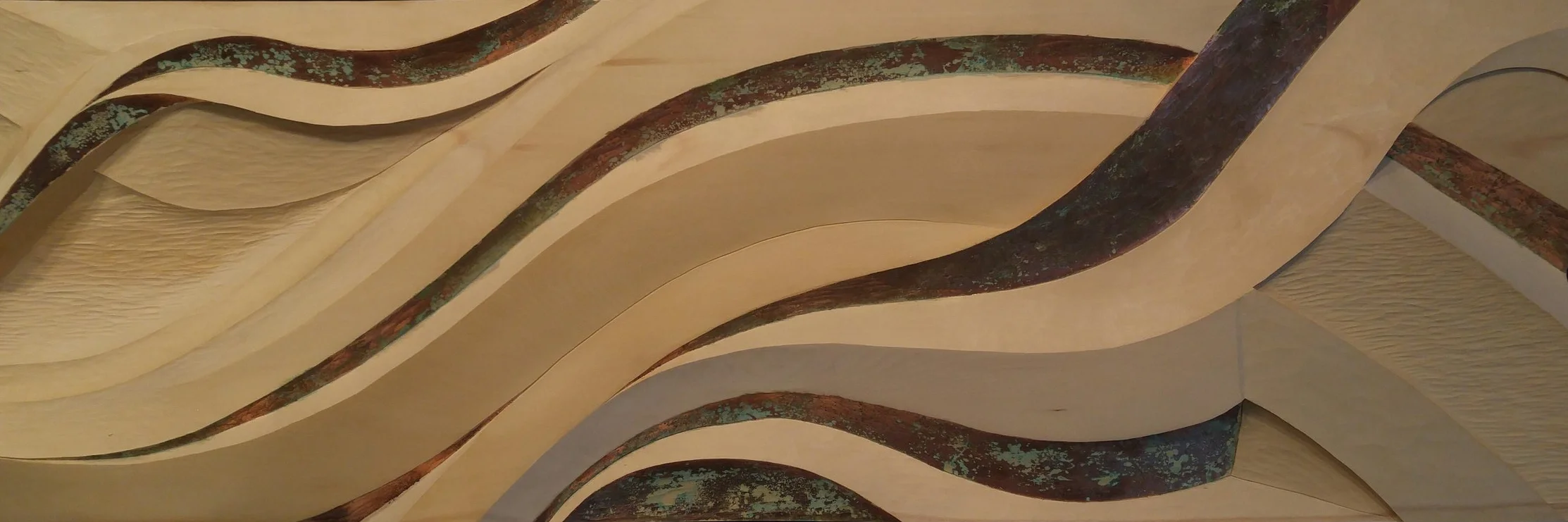 Flow - Yellow cedar, copper lead - (2014)