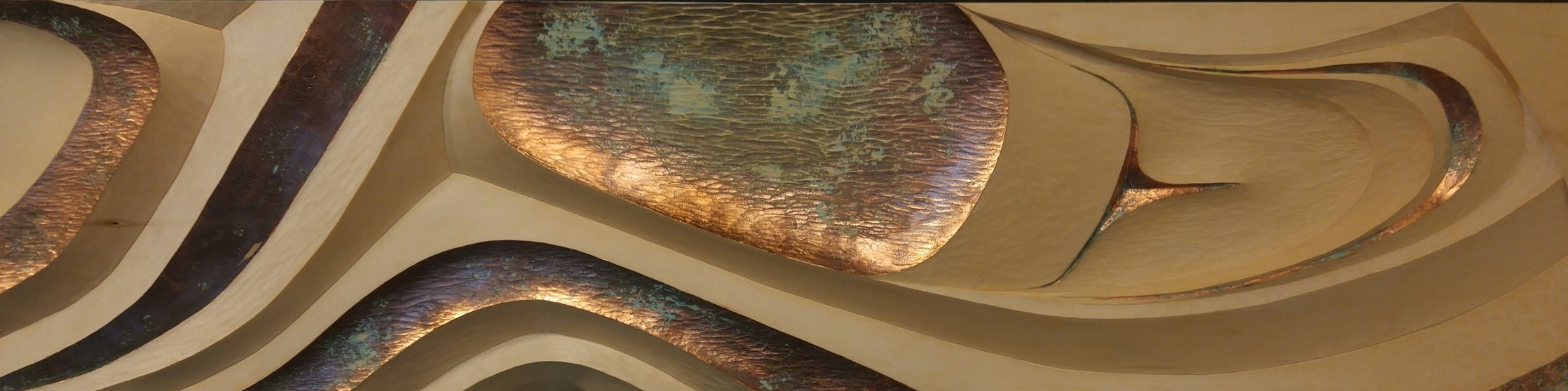 Ebb - Yellow cedar, copper leaf - (2014)