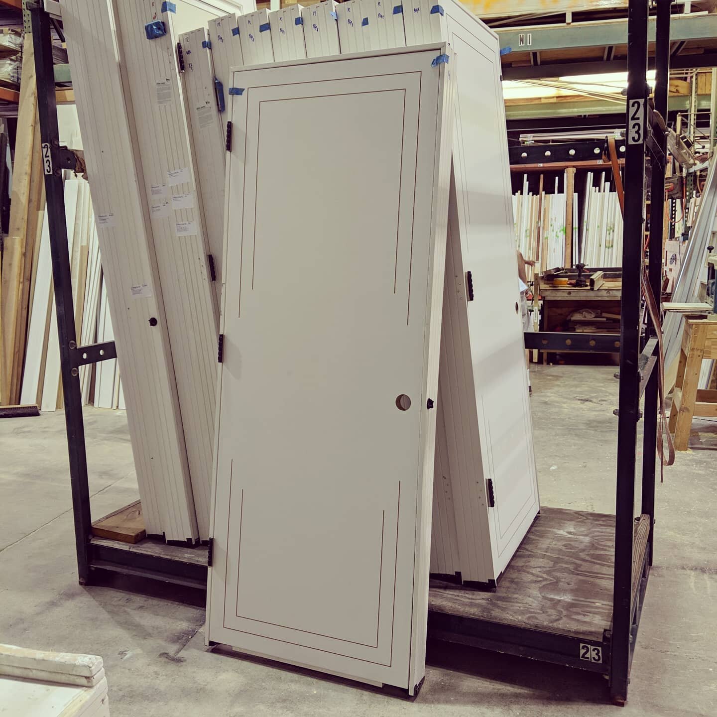 Over the last few weeks we have been working with a customer on her remodel and she had some very specific design ideas she wanted for her interior doors. We like the design so much we will be making it one of our regular offerings. #interiordesign #