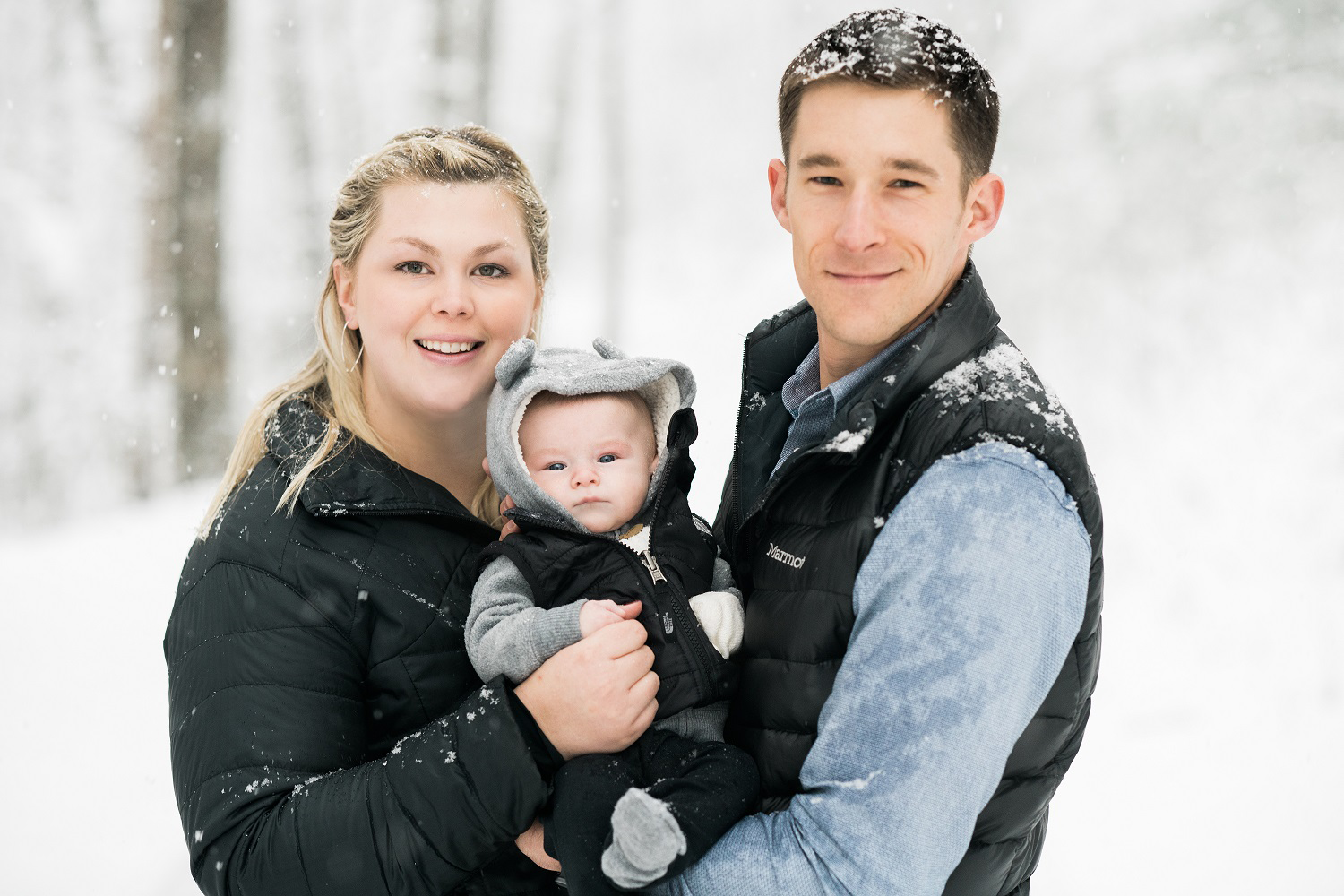 Keylee and Dan Brown with son Porter Brown.