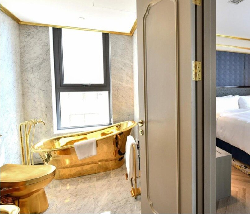 A look at the two-bedroom suite, priced at more than $1,000 per night