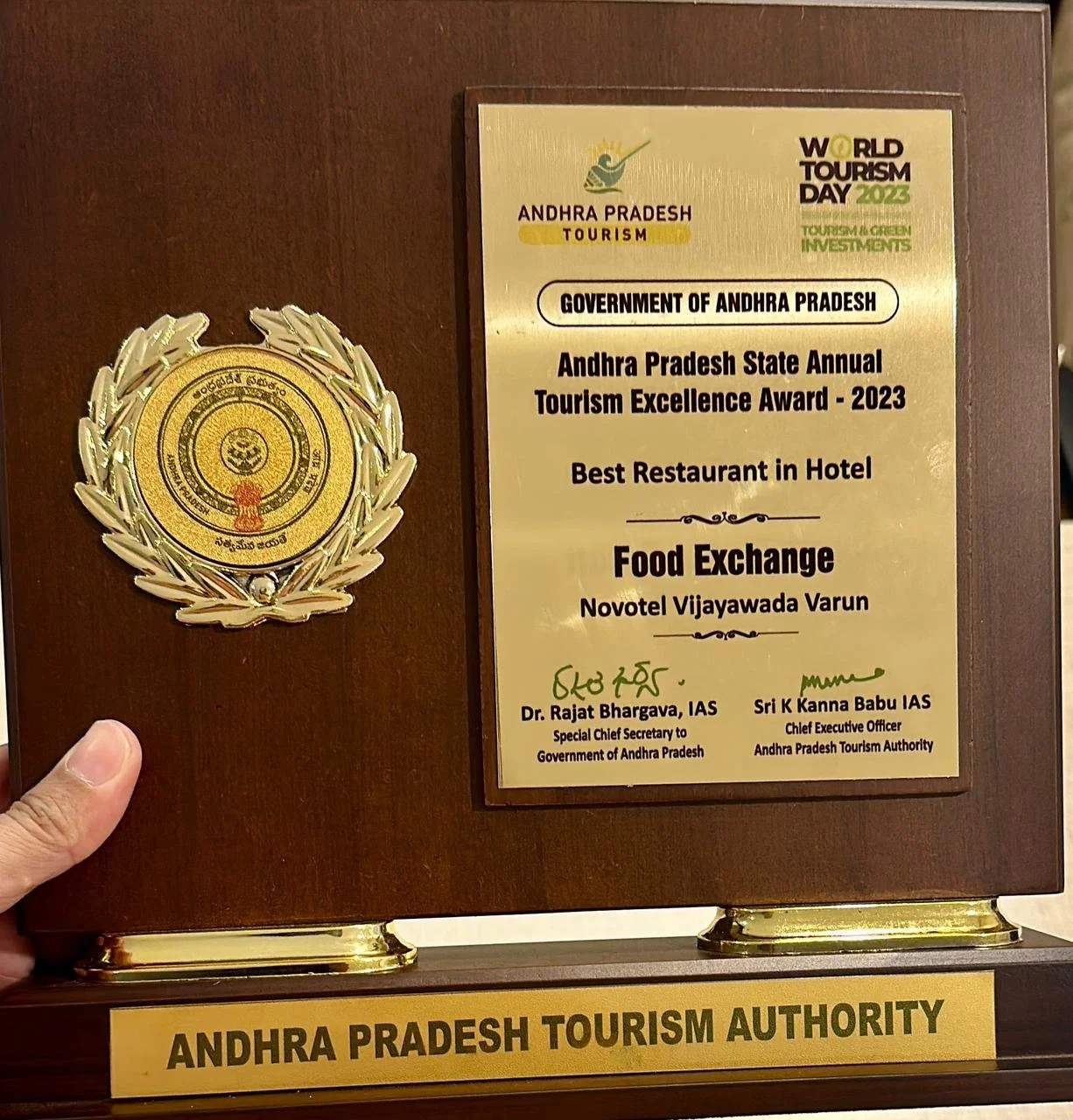 Best restaurant in hotel bagged by Novotel Vijayawada Varun.jpeg