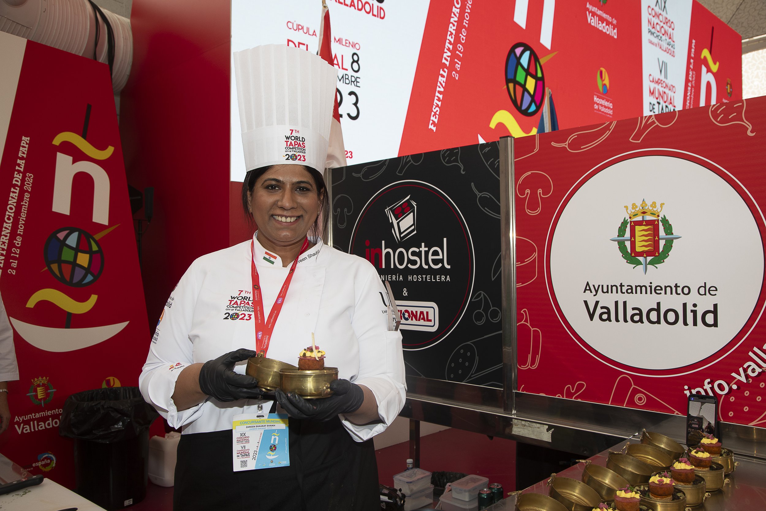 Chef Zareen Shaukat at 7Th World Tapas Competition 2023.JPG