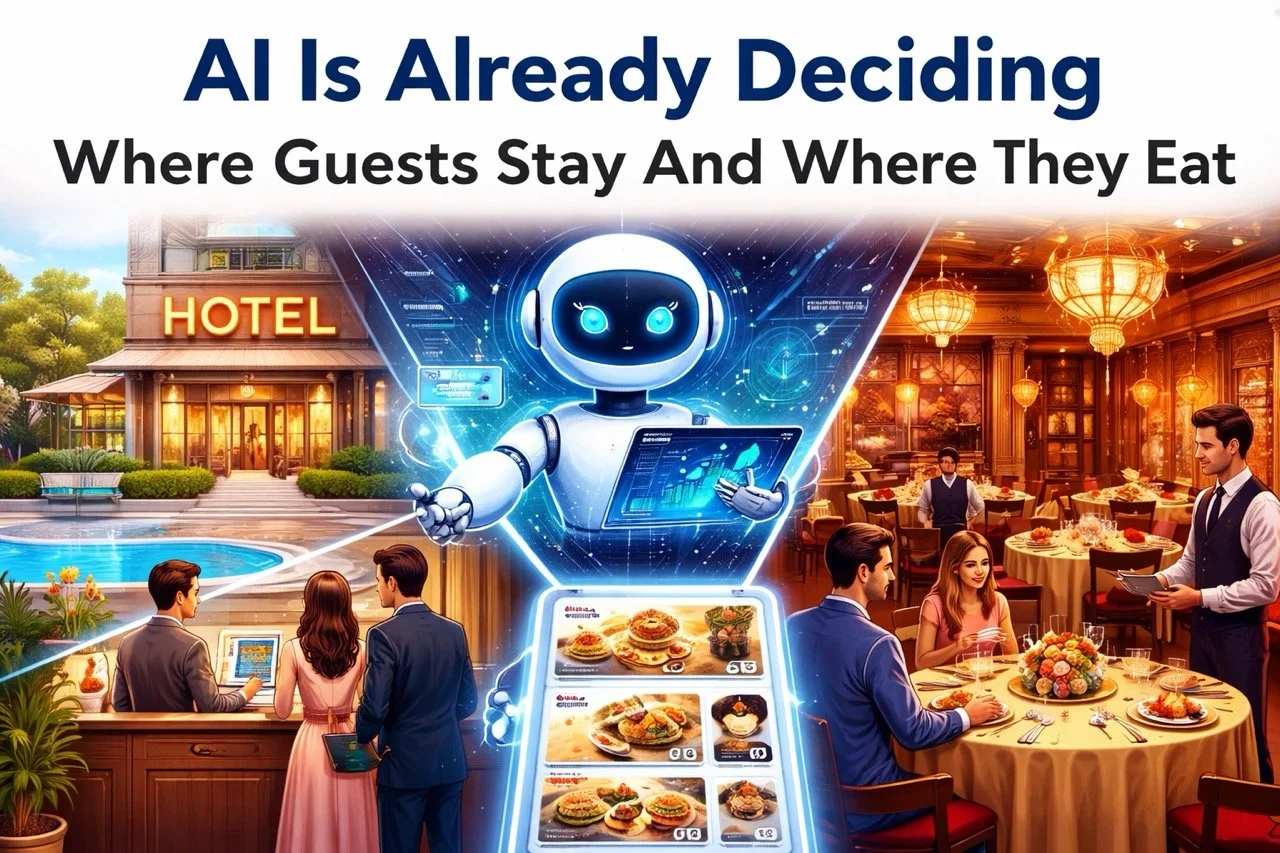 AI Is Already Deciding Where Guests Stay And Where They Eat by Dawn Gribble MIH MCIM