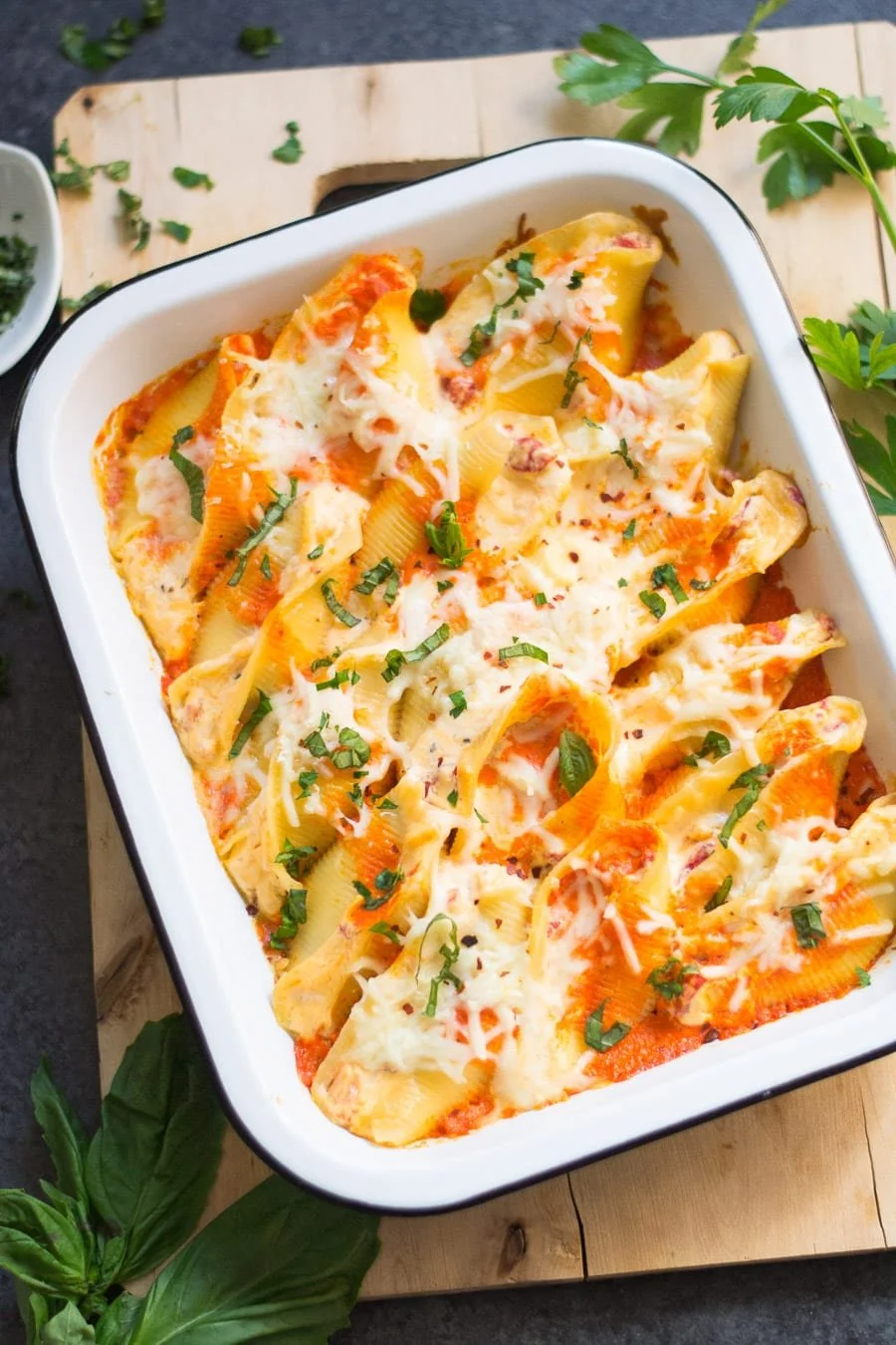 STUFFED PASTA SHELLS WITH YELLOW PEPPERS.jpg
