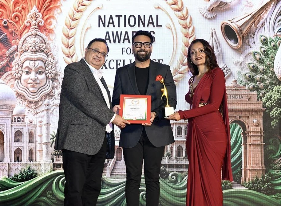 Saurab Gahoi receiving the ‘young achiever of the year’ award..JPG.jpeg