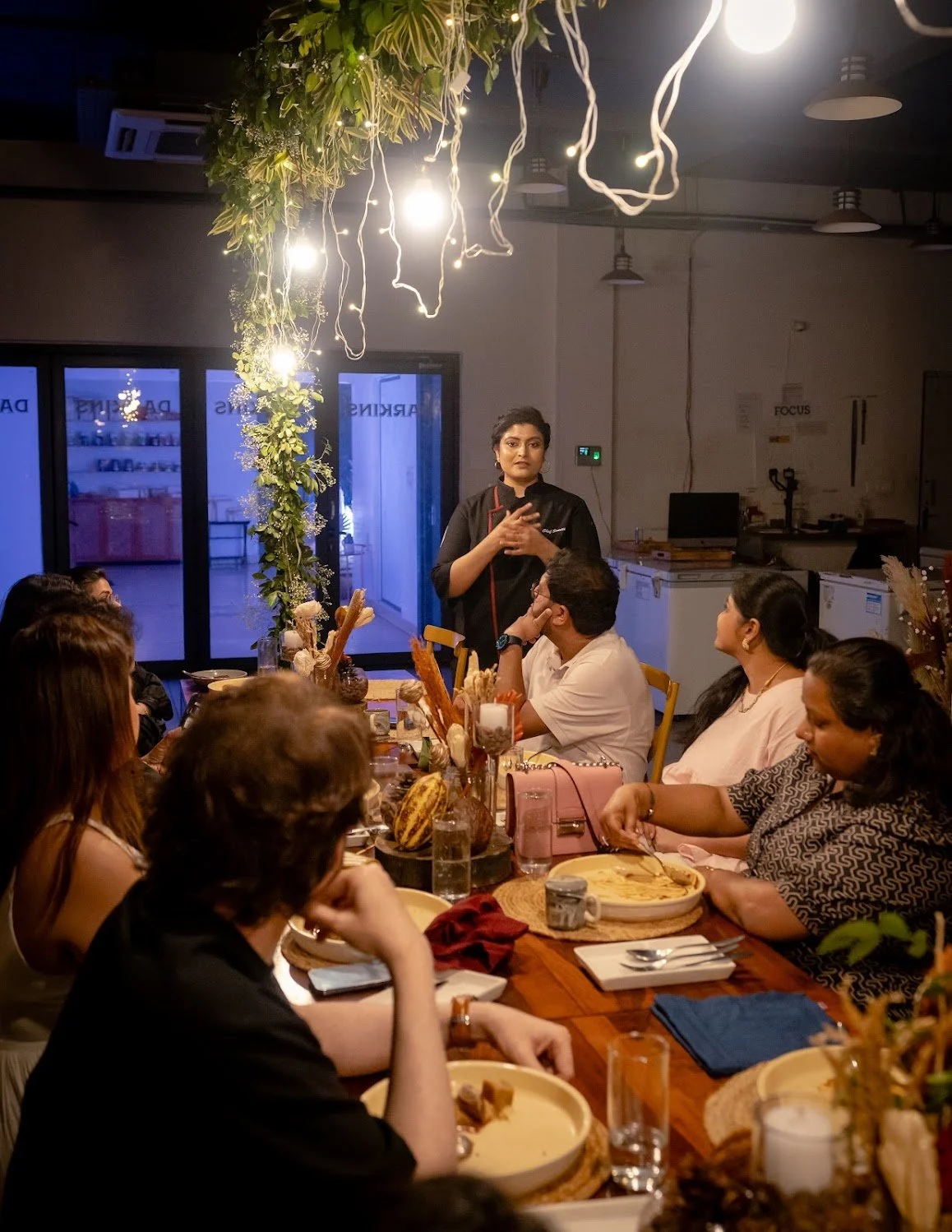 At a supper club
