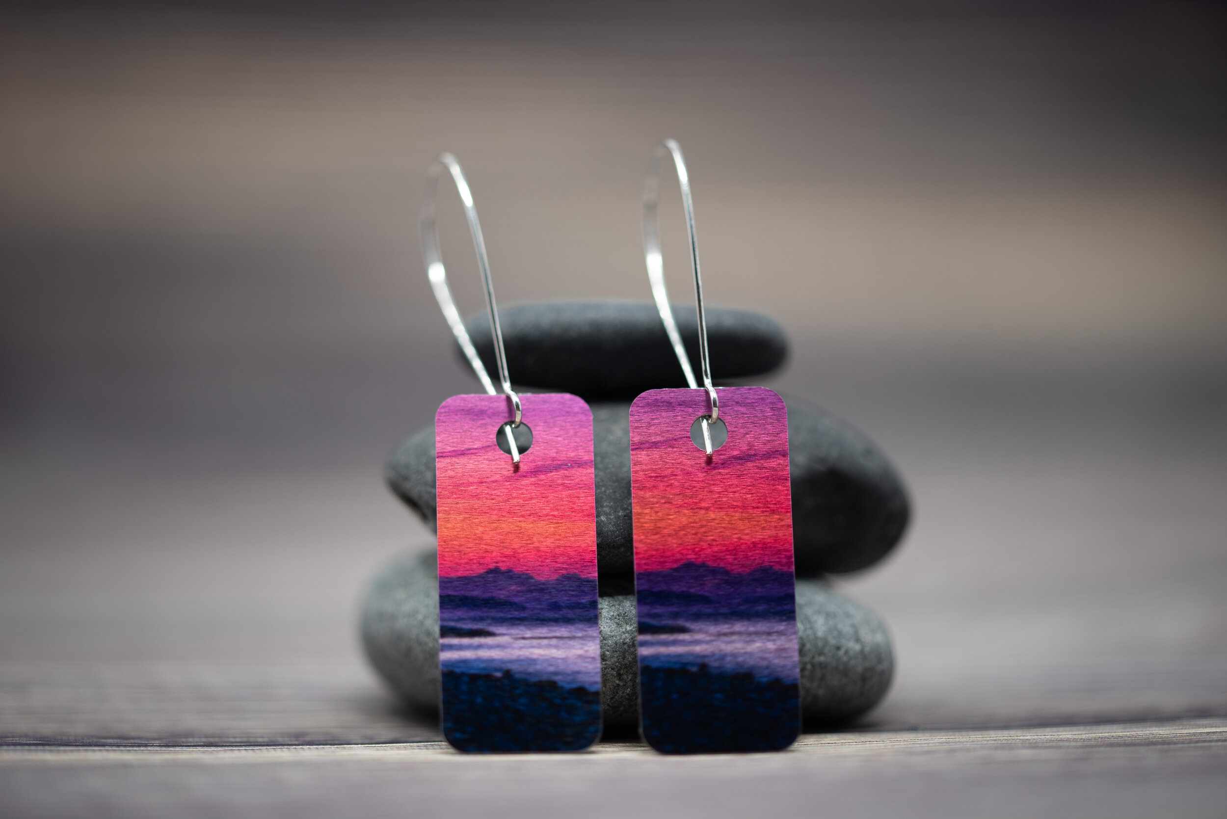 Sunset Aluminium Dangle Earring
