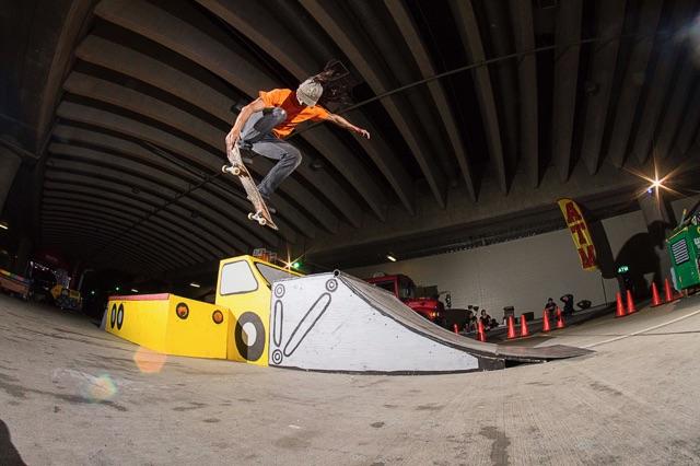 Ubahn music fest, Cincinnati, Ohio 2017. Thematic SkateAble road crew equipment. photo - Adam Bass