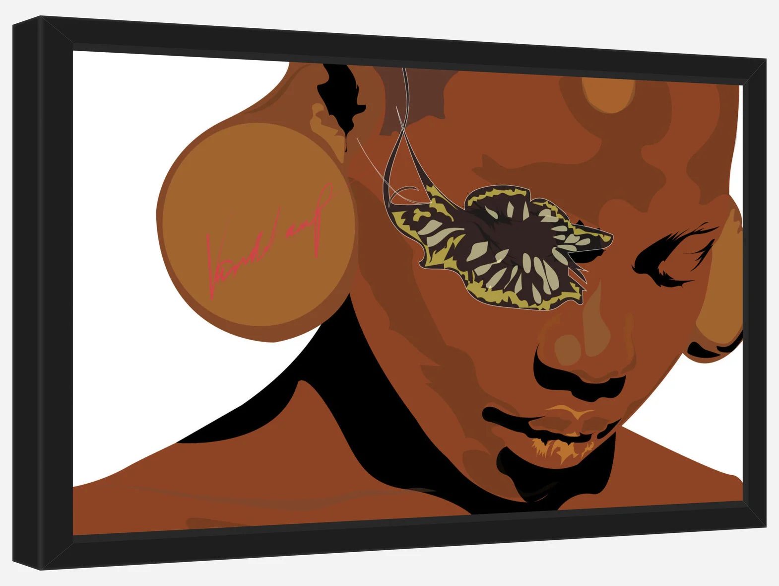 Jeune Fille et Le Papillon