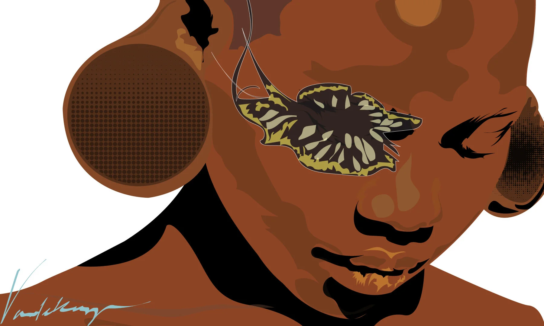 JEUNE FILLE ET SON PAPILLON