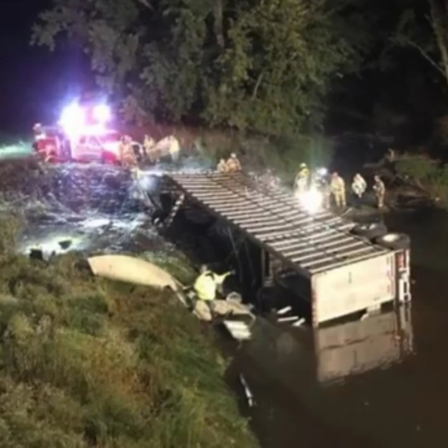 The scene of The Liber8ed accident.