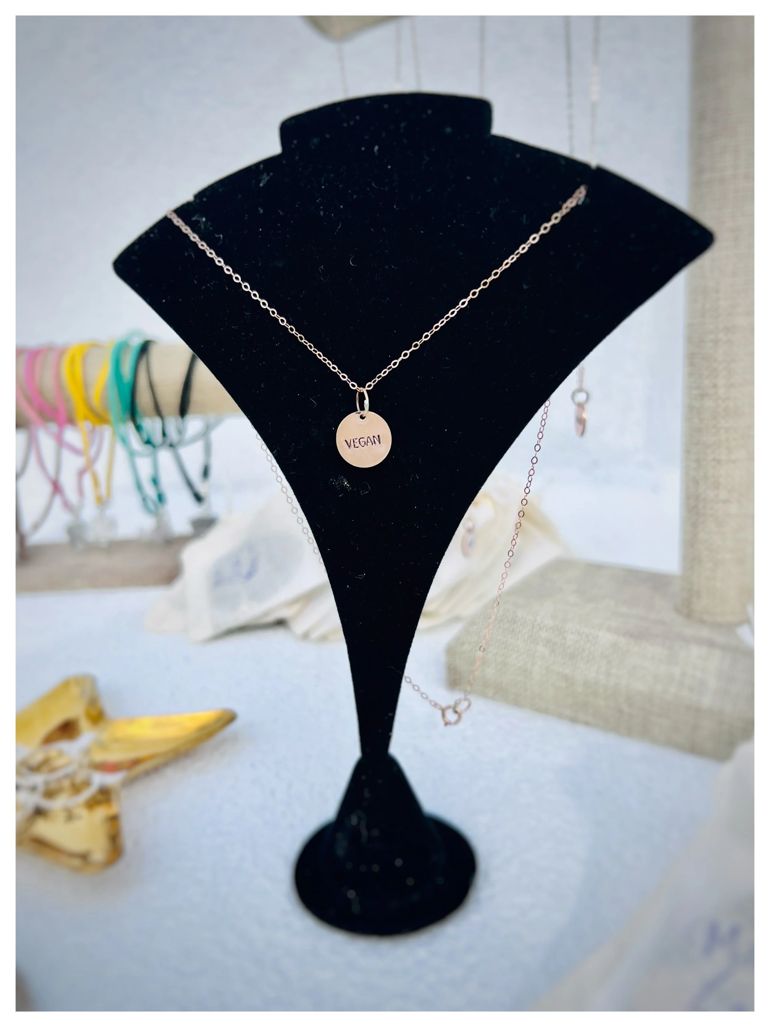 Rose Gold Filled Vegan Necklace