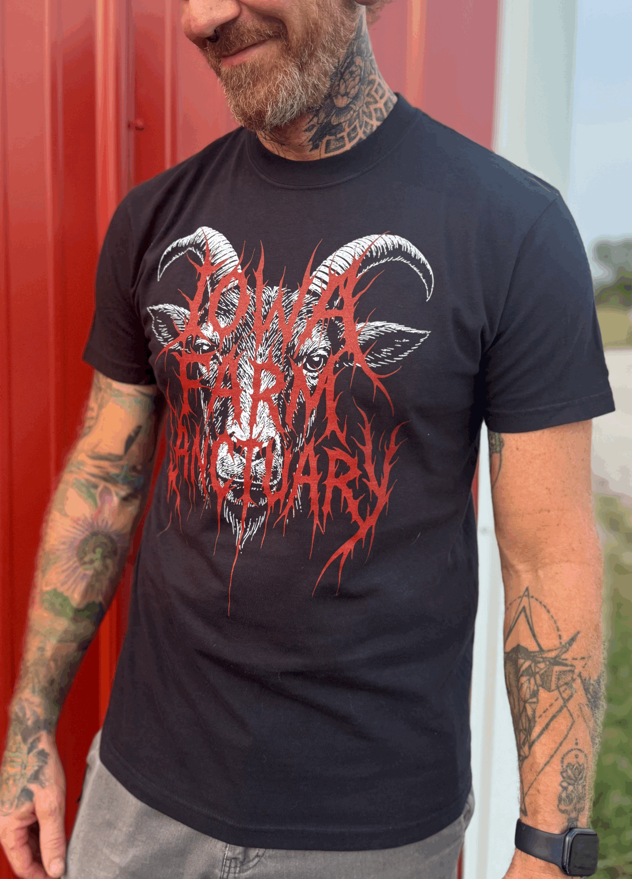 Iowa Farm Sanctuary Death Metal Tee