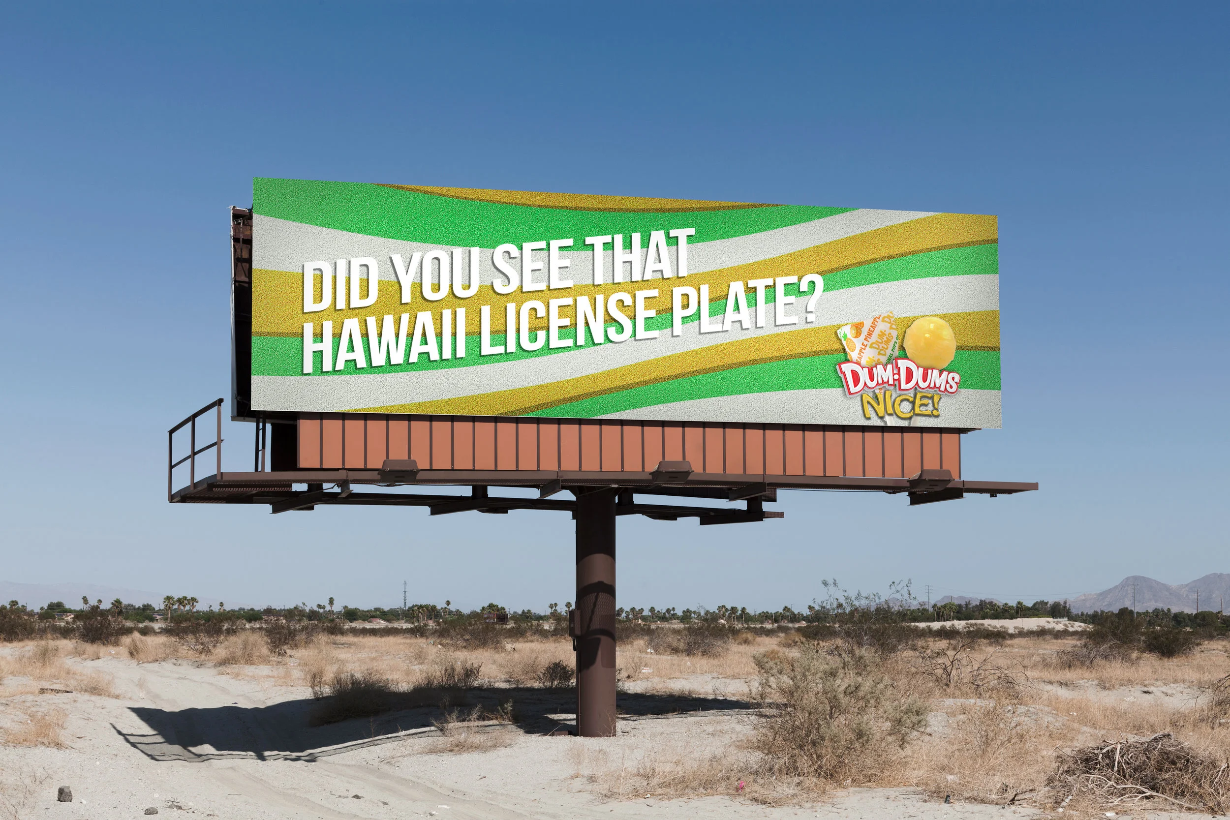 Billboard in somewhere that isn’t Hawaii.