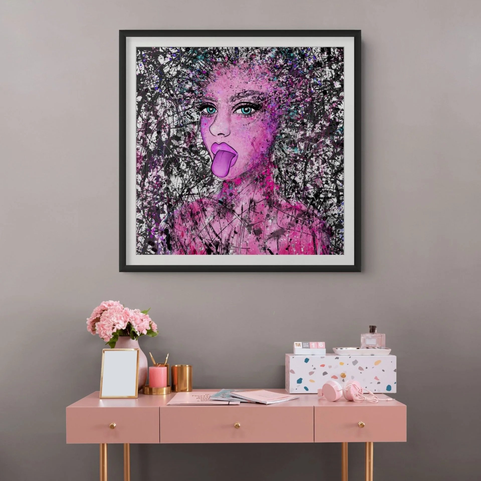 abstract+pop+art+modern+art+wall+decor