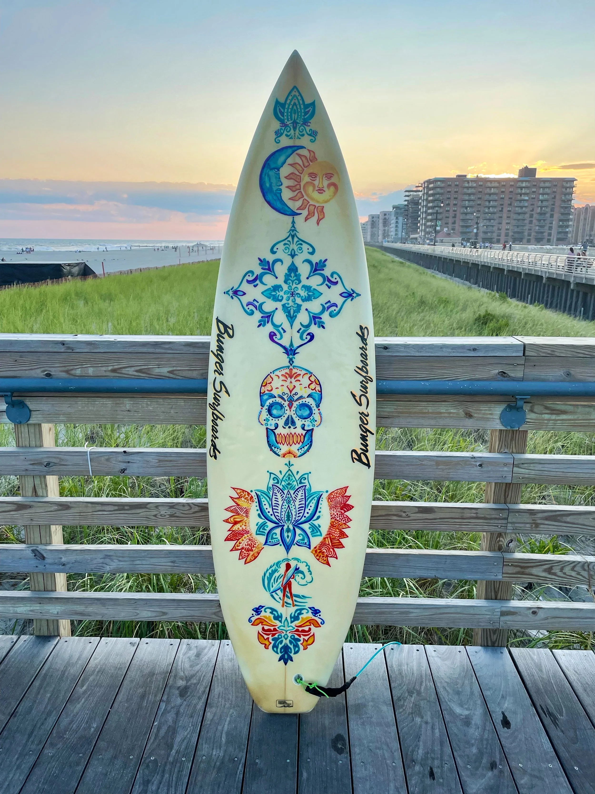 Bunger Surfboard Art Long Beach Boardwalk