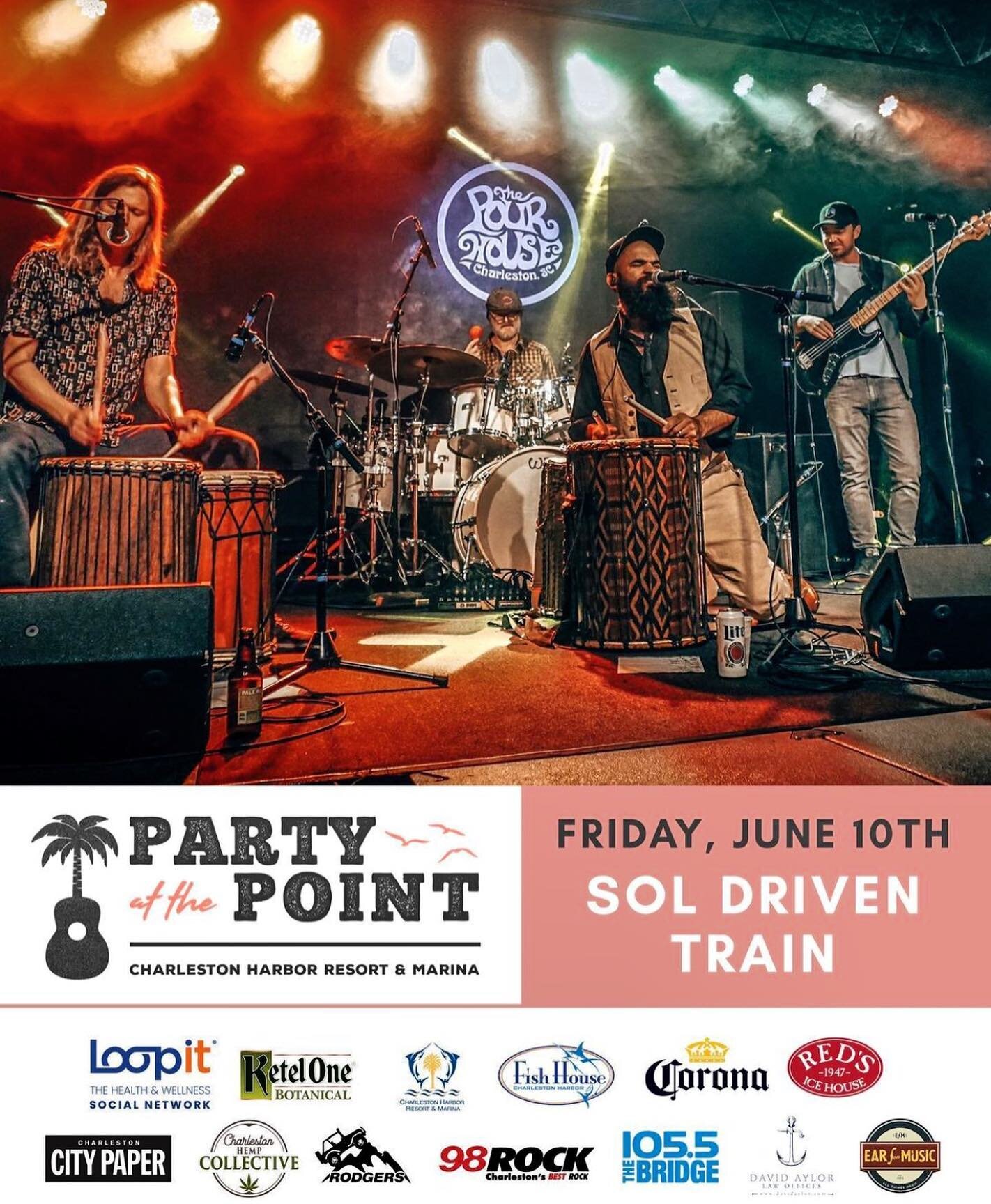 Stoked for @soldriventrain this Friday! 🌴 Get your tickets and don&rsquo;t forget to enter for some free ones on our last post. We&rsquo;ll pick a winner tomorrow. bit.ly/partyatthepoint2022