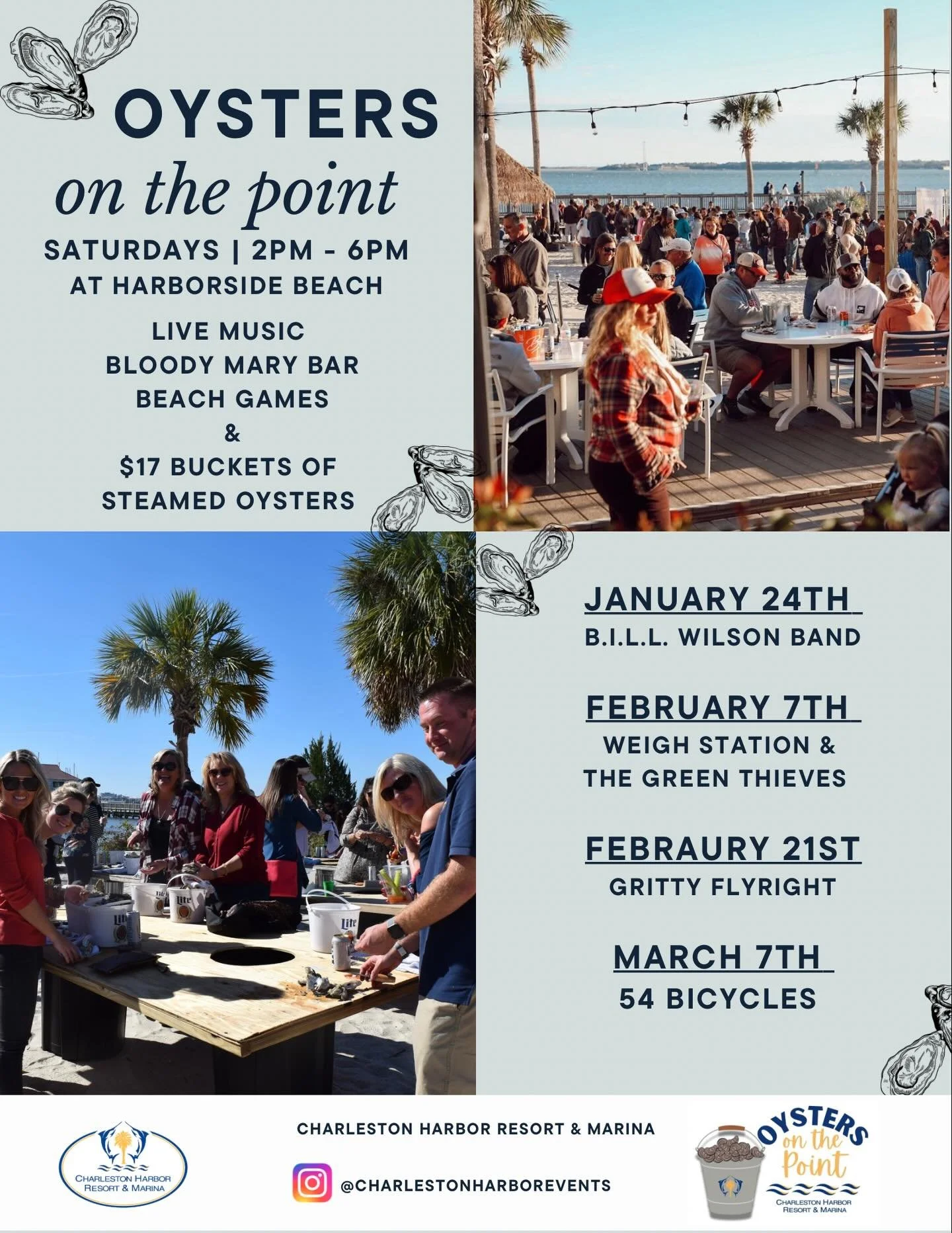 Excited to announce @54bicycles will close out Oysters on the Point  Saturday, March 7th!! #oystersonthepoint