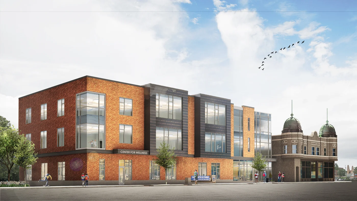 ELEVATION FROM ST CLAIRE INTEGRATES THE HISTORIC COPPERTOP WHILE OPTIMIZING GLAZING FOR ENERGY EFFICIENCY AND NATURAL DAYLIGHT