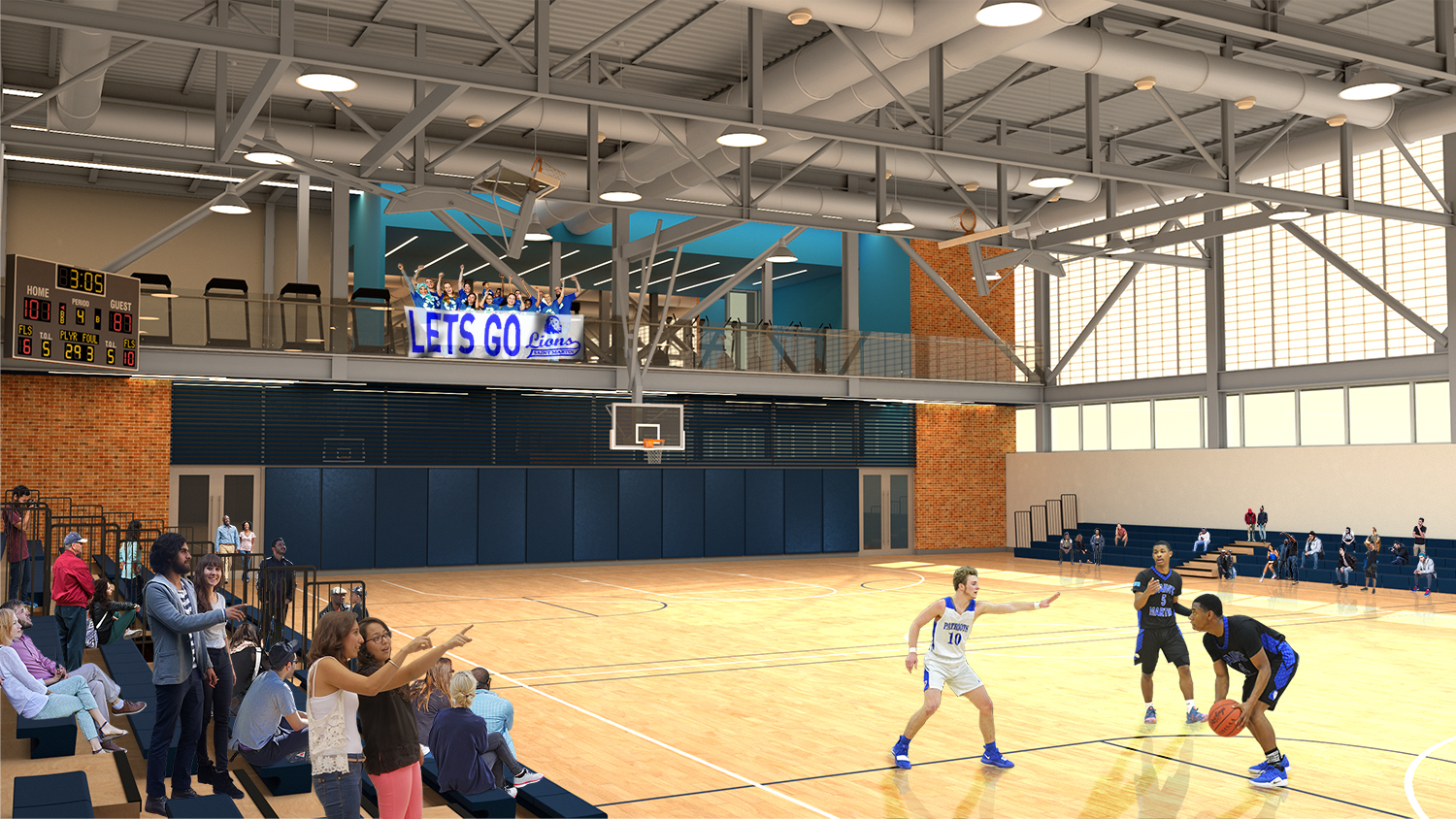 GYMNASIUM INTERIOR