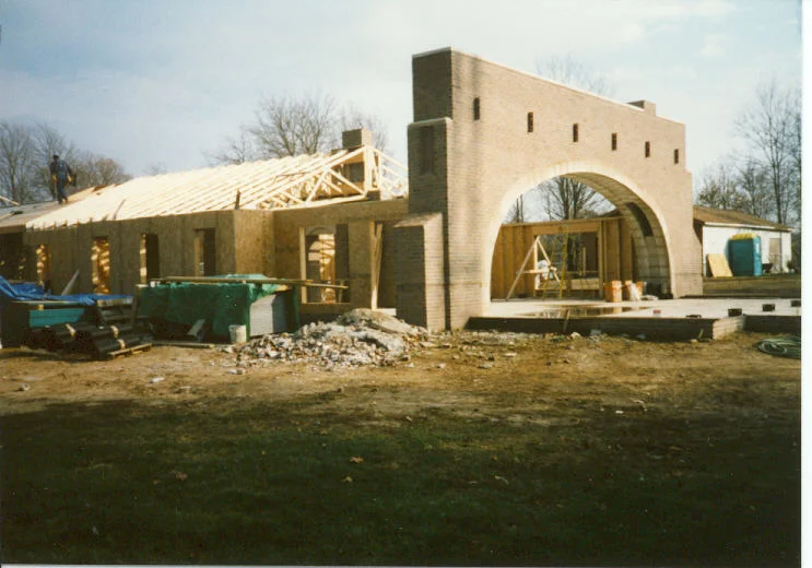 Dormition Monastery under construction.