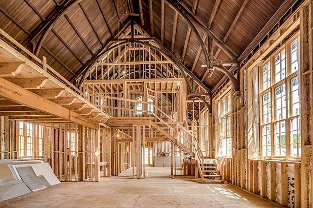 Construction in The Grand Hall.