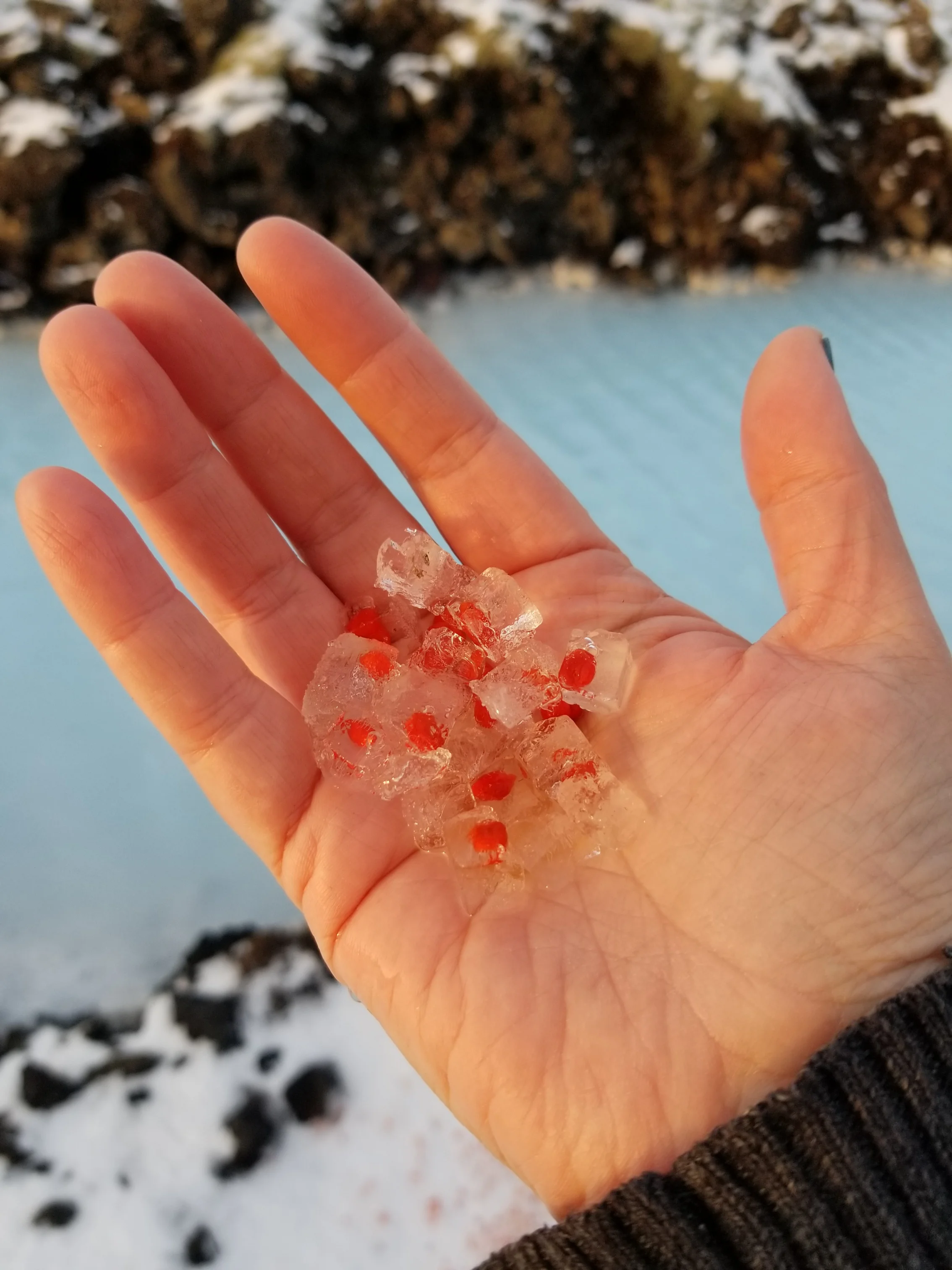 As solid as ice in my hand