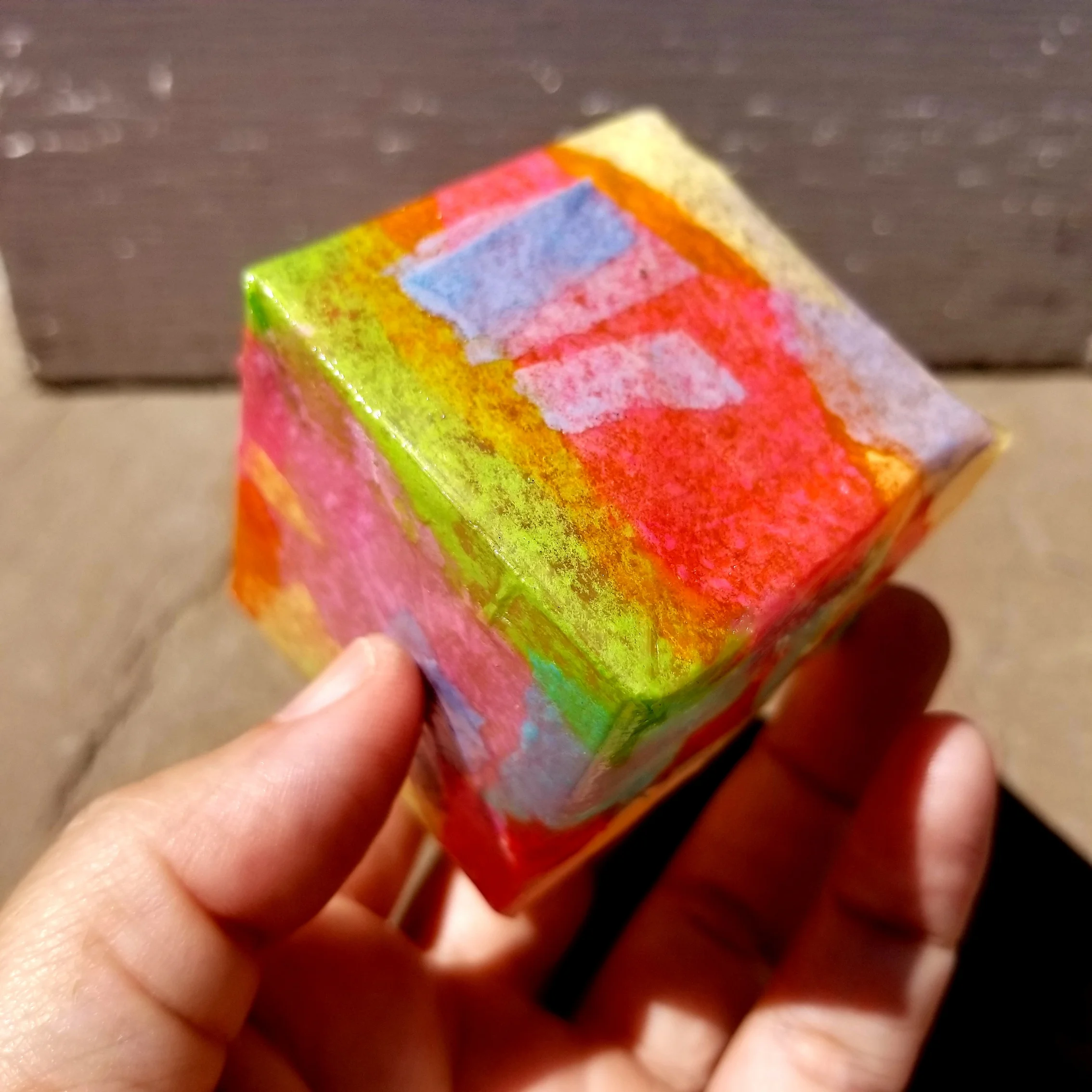 Don't pop this cube in your mouth please!
