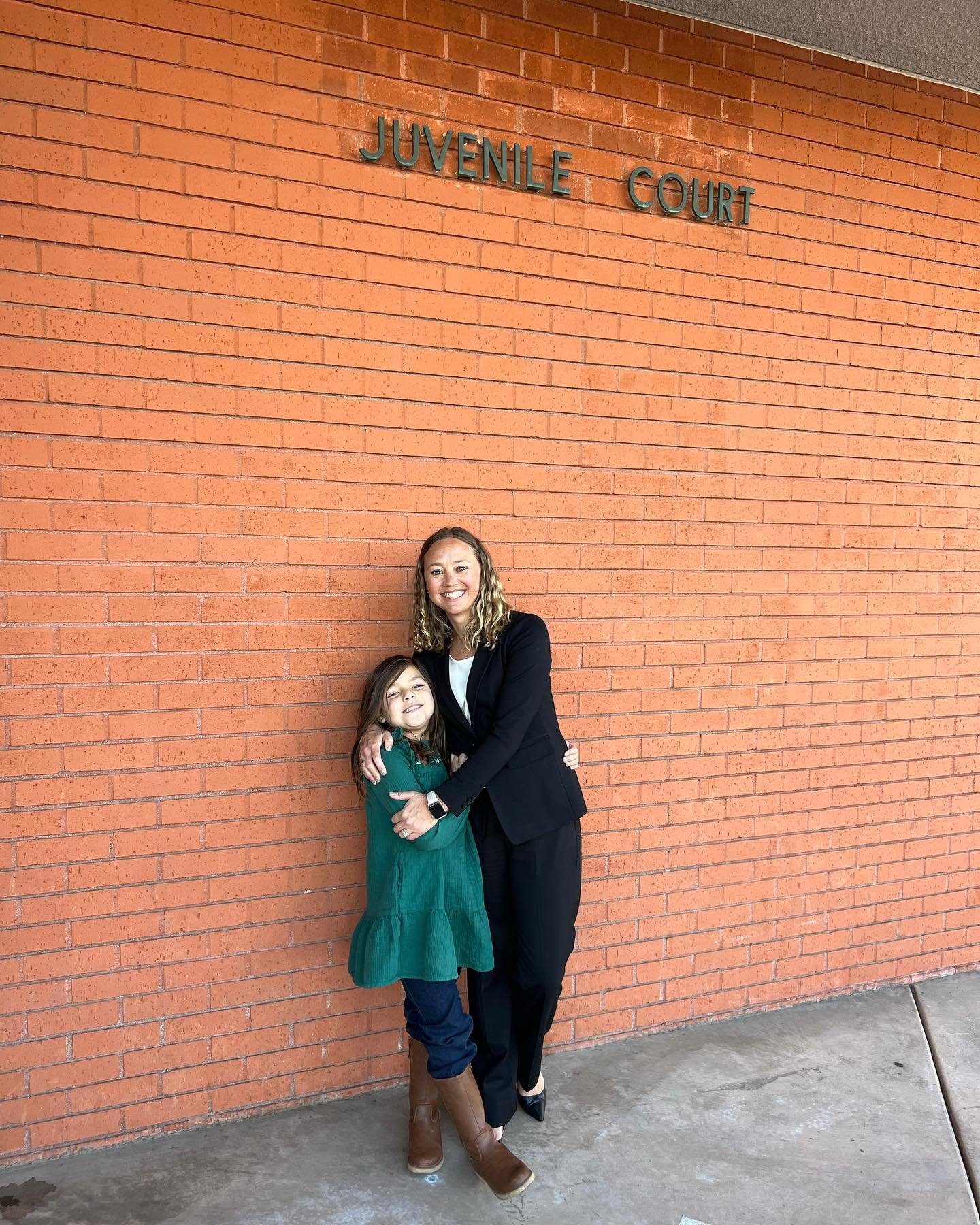 Brought a cute little assistant with me to court today for a finalization hearing. It was so special for her to see what I mean when I tell her I&rsquo;m going to court. Extra special that this hearing was at the same court where her adoption was fin