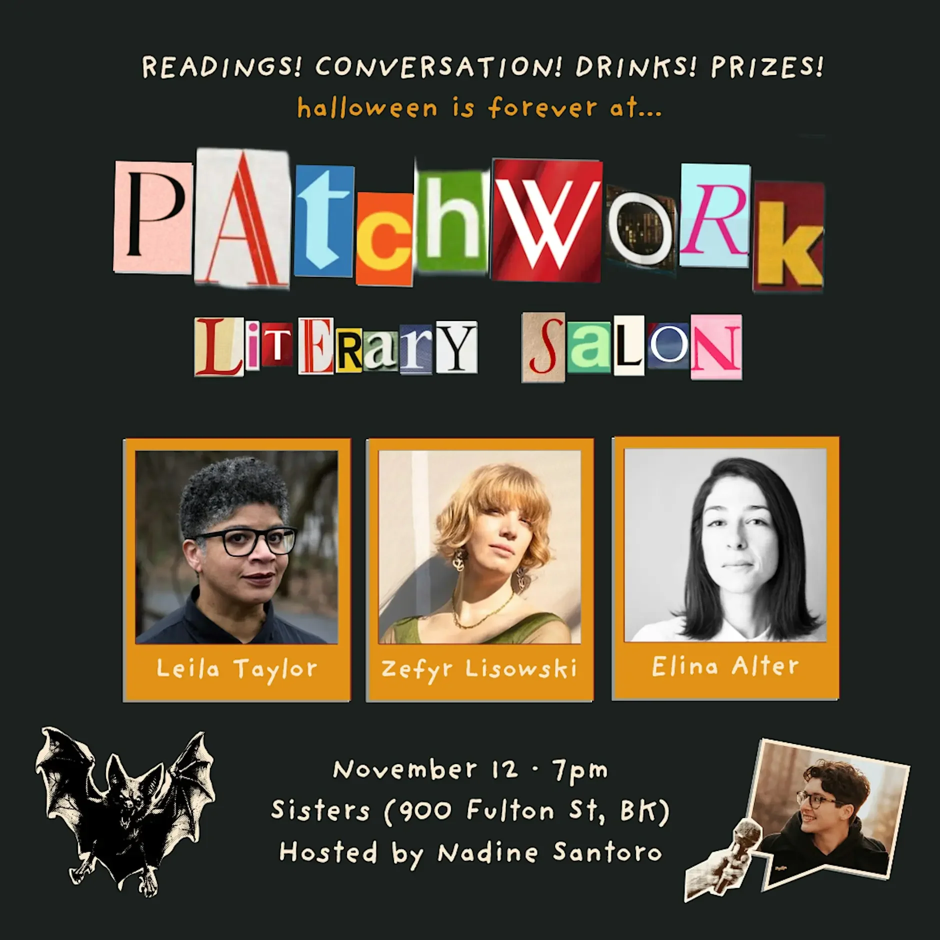 Patchwork Literary Salon: Alter, Lisowski, Taylor