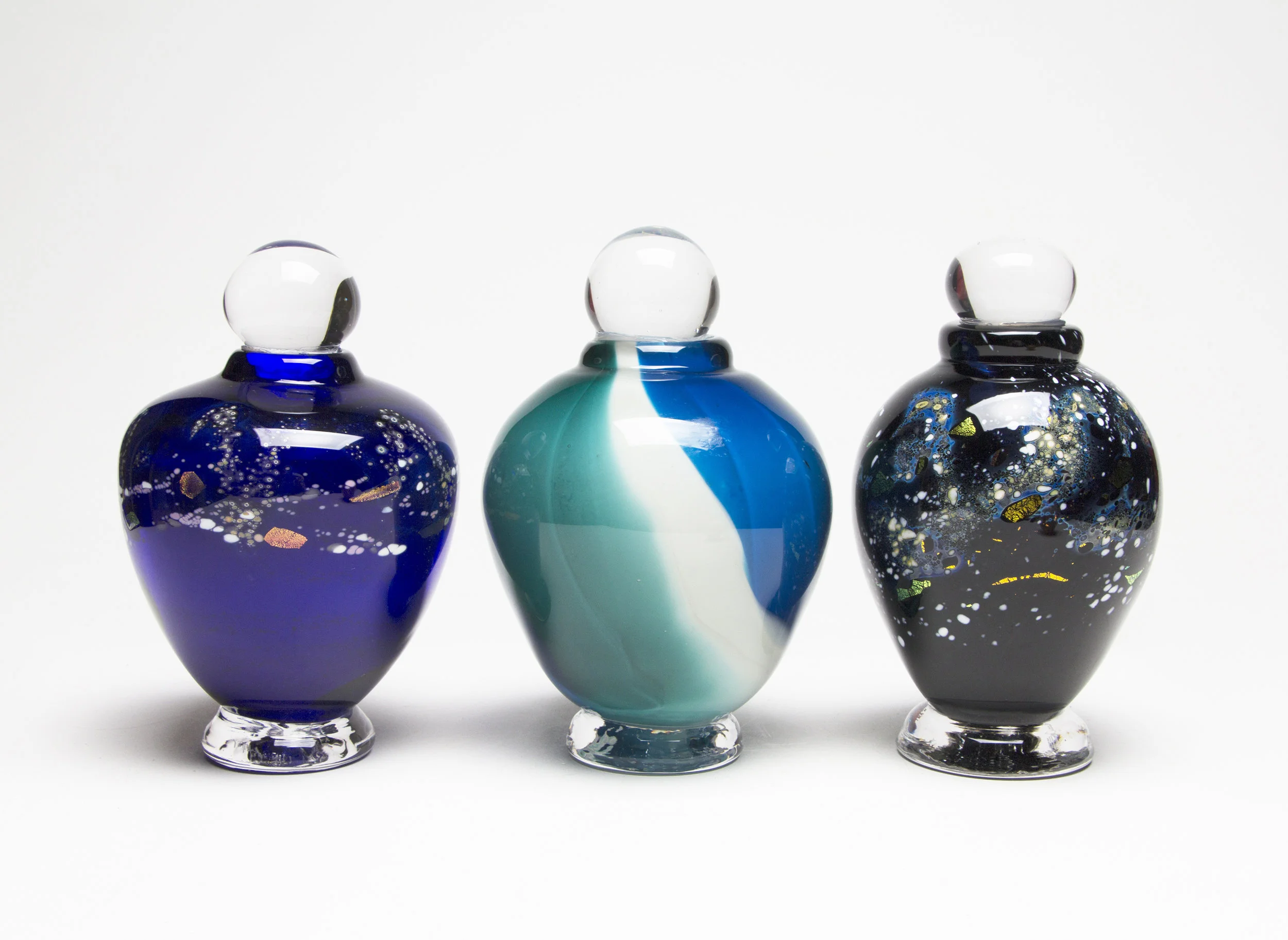 Cobalt Urn, Ocean Urn, Galaxy Urn