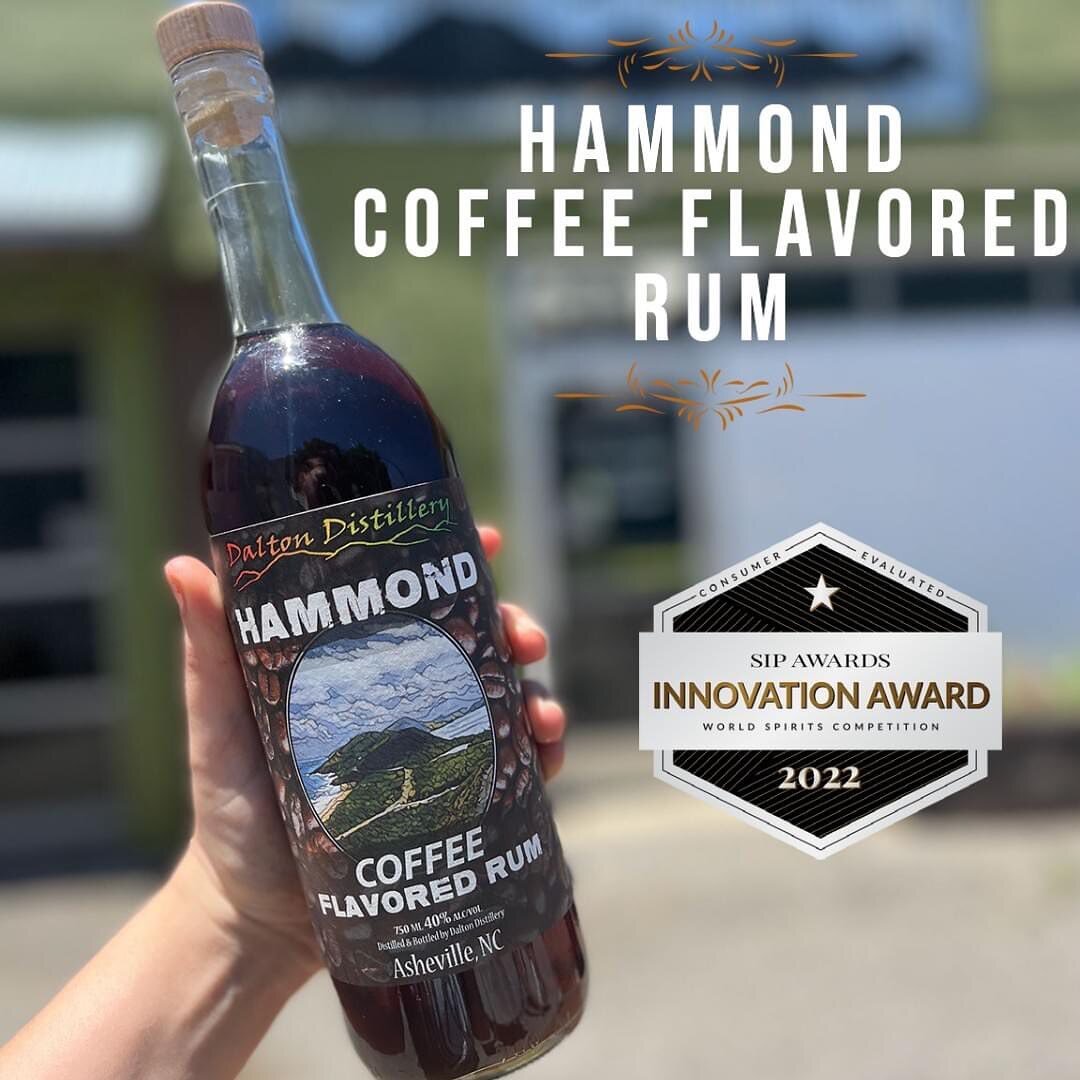 Not only did our Hammond Coffee Rum take home a Silver Medal, but it was also given an Innovation Award at the 2022 @sipawards . We are on a roll 👊