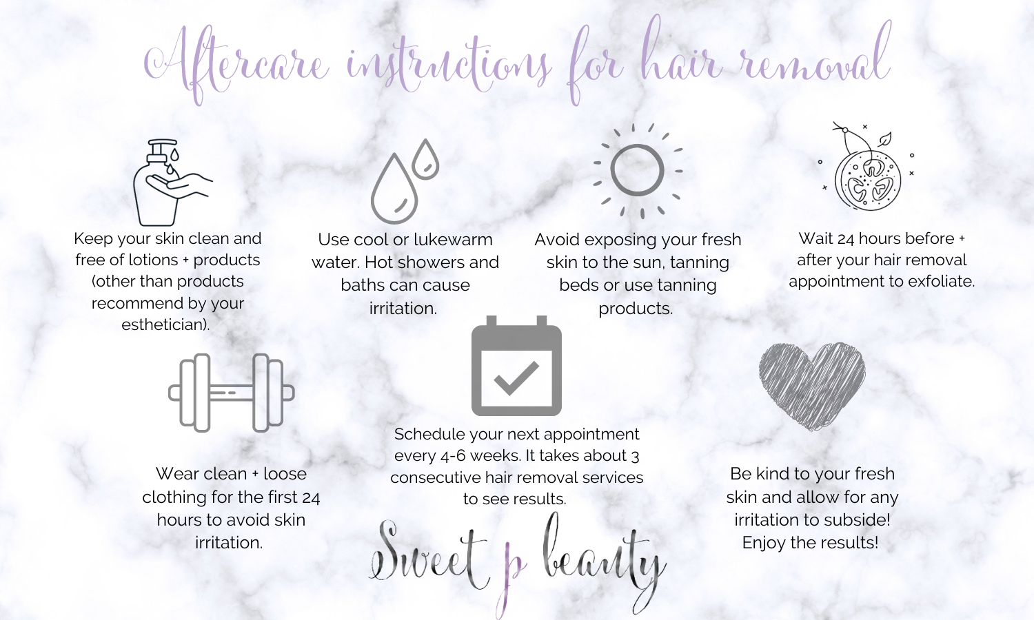 Aftercare Instructions — Sweet p beauty